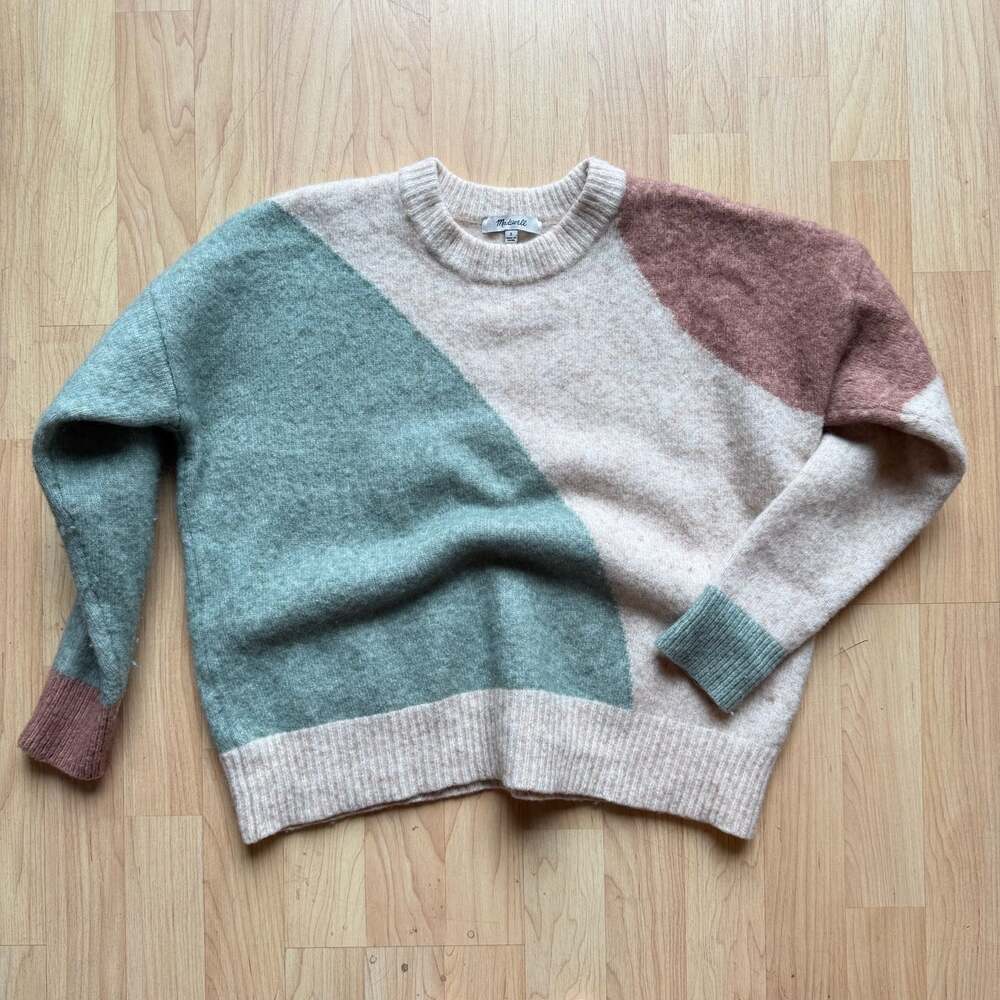 Madewell Cedarbrook Pullover Sweater in Colorblock